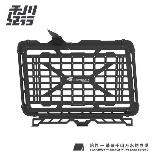 X-STREAM Jeep Wrangler Rear Window Molle Panel – JL / JK Interior Expansion Rack, Tactical Storage Panel, Cargo Organizer, Off-Road Overland Accessory – Custom Fit for Jeep Wrangler 2007–2025 JK