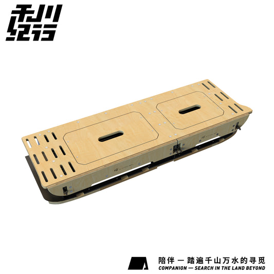 X-STREAM Suzuki Jimny Tailgate Storage Box – Tactical Cargo Organizer for JB23 / Jimny Sierra JB43 – Aluminum Frame + Birch Wood Panel, Custom Fit, No-Drill Installation, Interior Overland Accessory