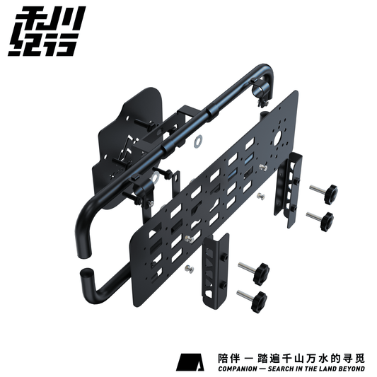 X-STREAM Suzuki Jimny Rear Gate Tactical Expansion Panel – Rear Door Storage Rack, Mounting Bracket, Spare Tire Replacement, Rear Ladder, Custom Fit Exterior Accessory