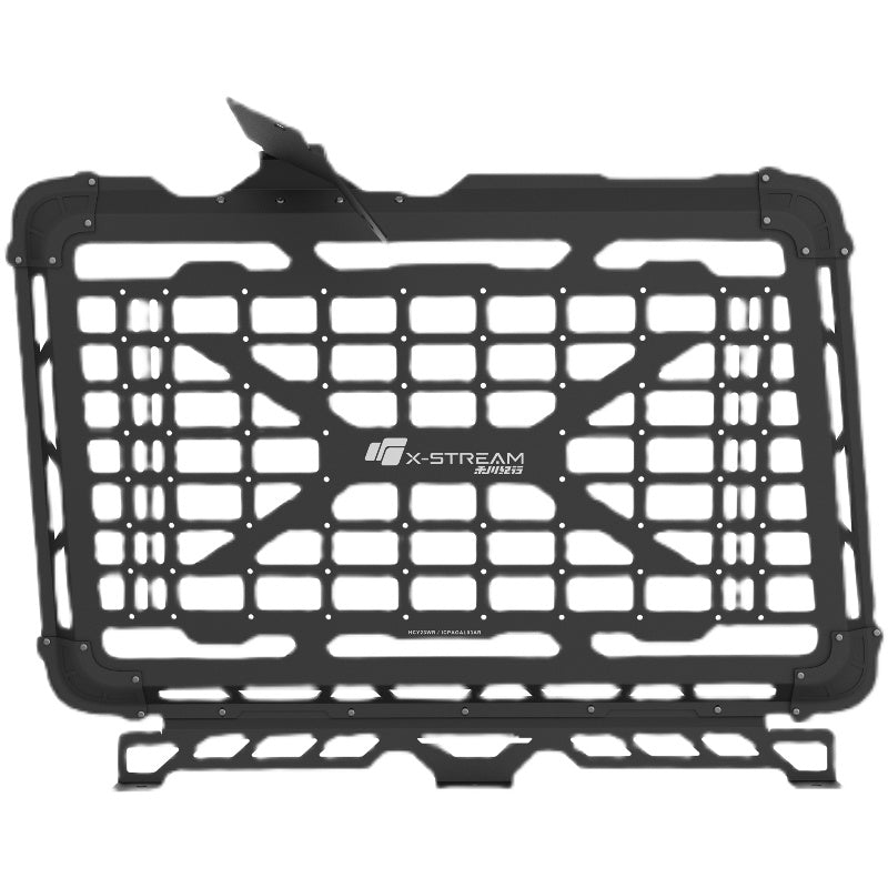X-STREAM Jeep Wrangler Rear Window Molle Panel – JL / JK Interior Expansion Rack, Tactical Storage Panel, Cargo Organizer, Off-Road Overland Accessory – Custom Fit for Jeep Wrangler 2007–2025