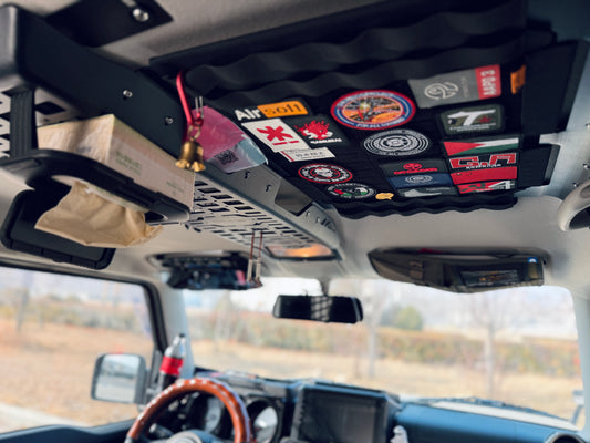 Suzuki Jimny Roof Expansion Rack JB64 / Jimny JB74 / Jimny JB43 – Roof Shelf, Overhead Storage Platform, Custom Interior Part, Utility Accessory (Solo Mount / Rear Window Bracket Combo Mount)