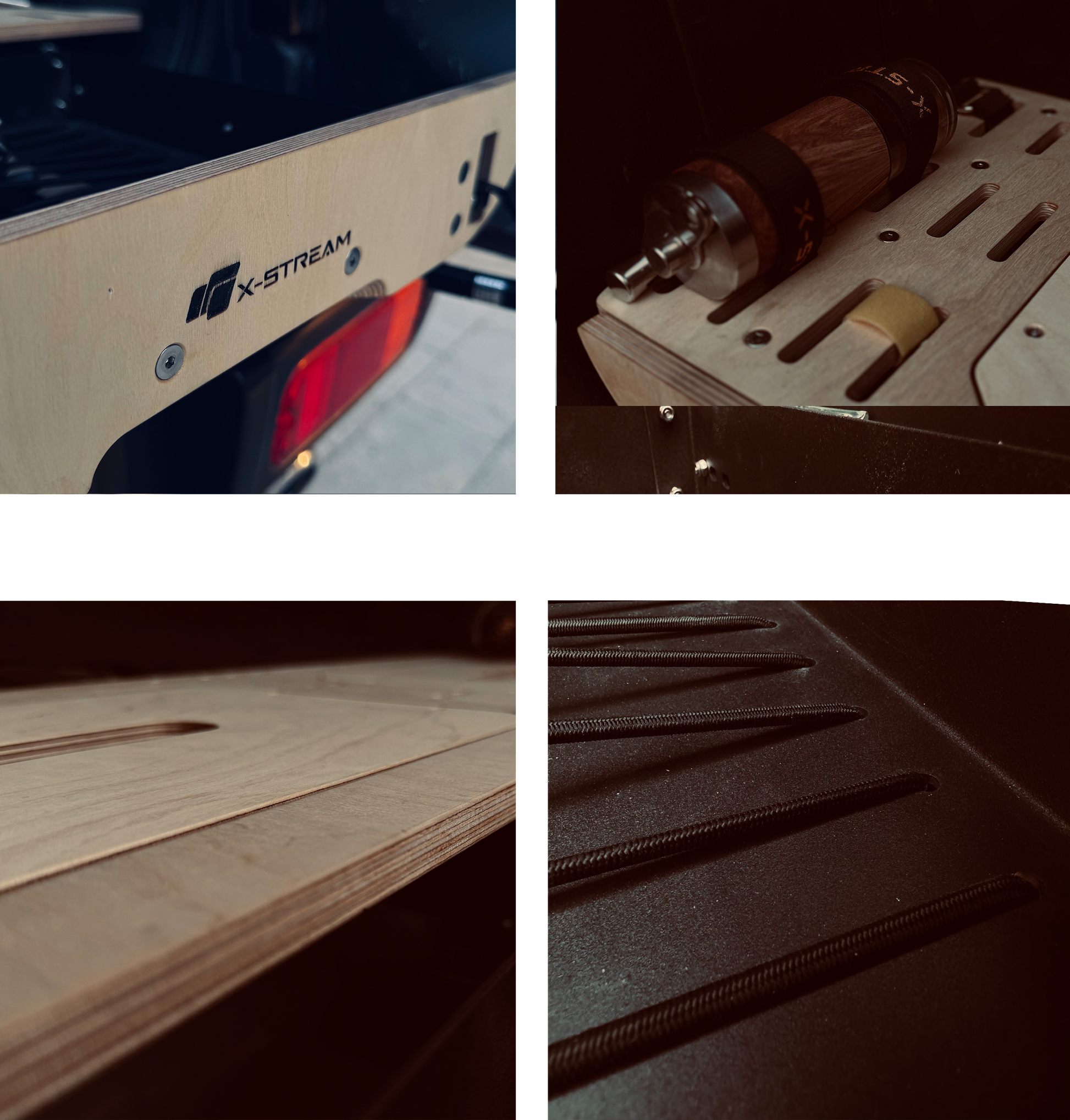 X-STREAM Suzuki Jimny Tailgate Storage Box – Tactical Cargo Organizer for JB23 / Jimny Sierra JB43 – Aluminum Frame + Birch Wood Panel, Custom Fit, No-Drill Installation, Interior Overland Accessory